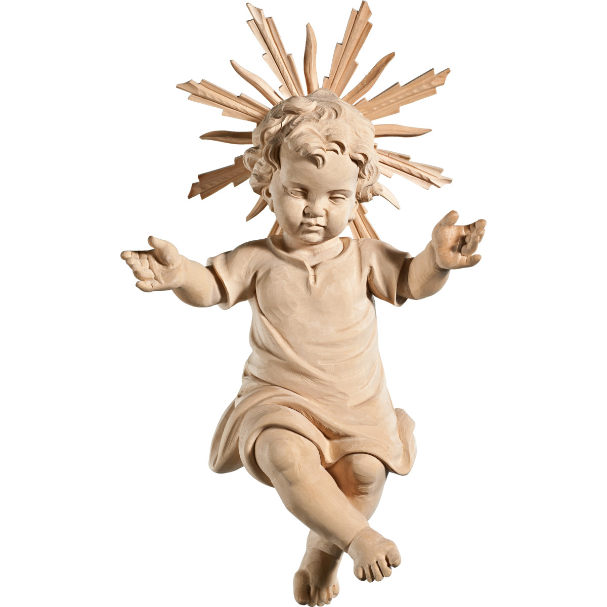 Niño Jesús vestido con aureola